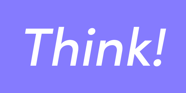 Think! タイトル